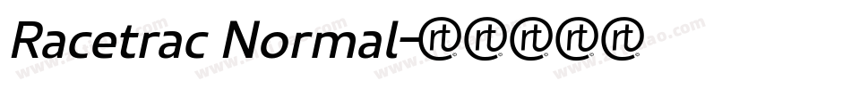Racetrac Normal字体转换